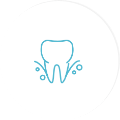 Tooth with pain lines icon
