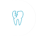 Cracked tooth icon